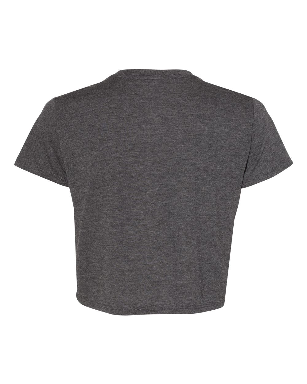 Dark Grey Heather Color Women’s Flowy CropTee