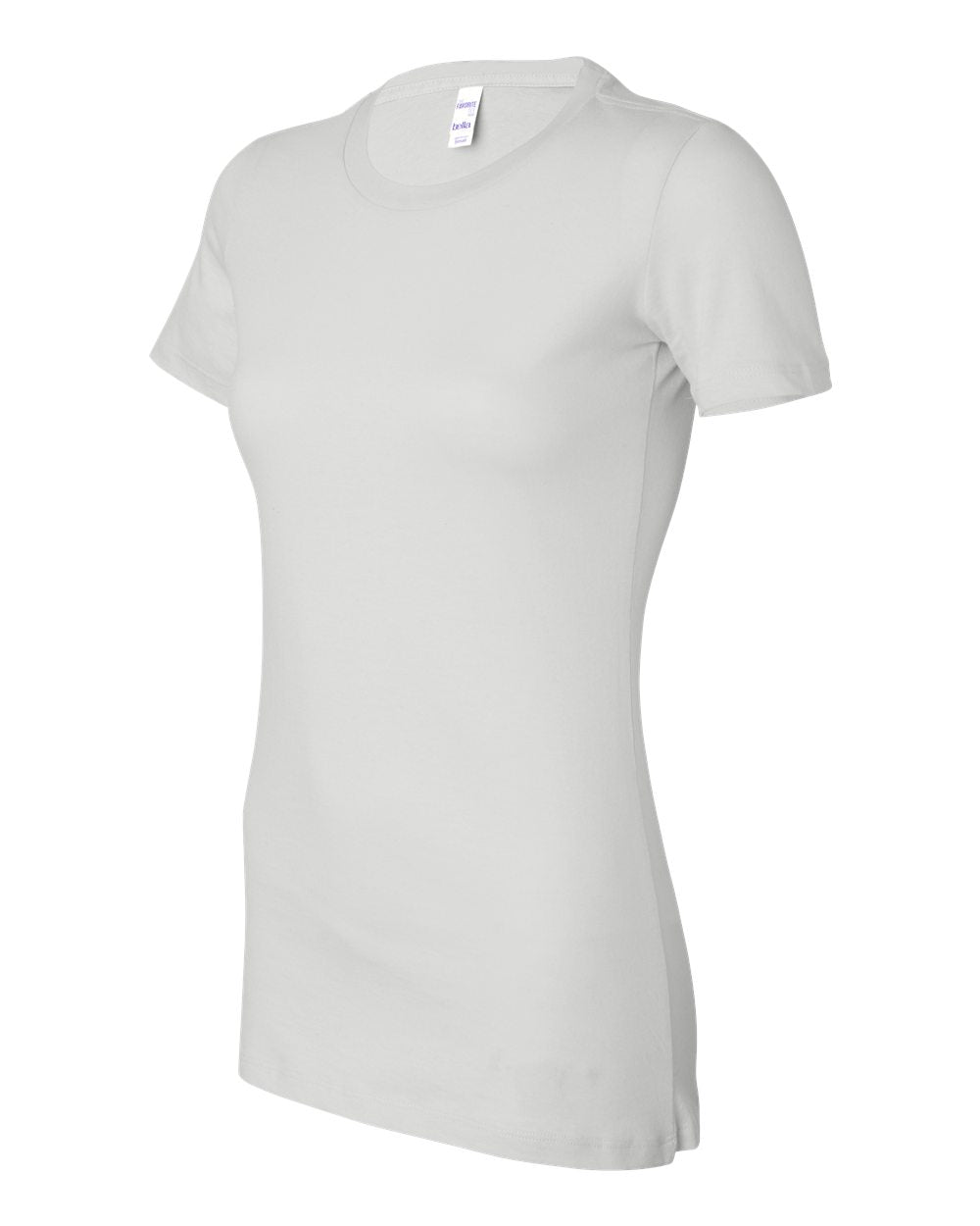 White Color Women's Slim Fit Tee