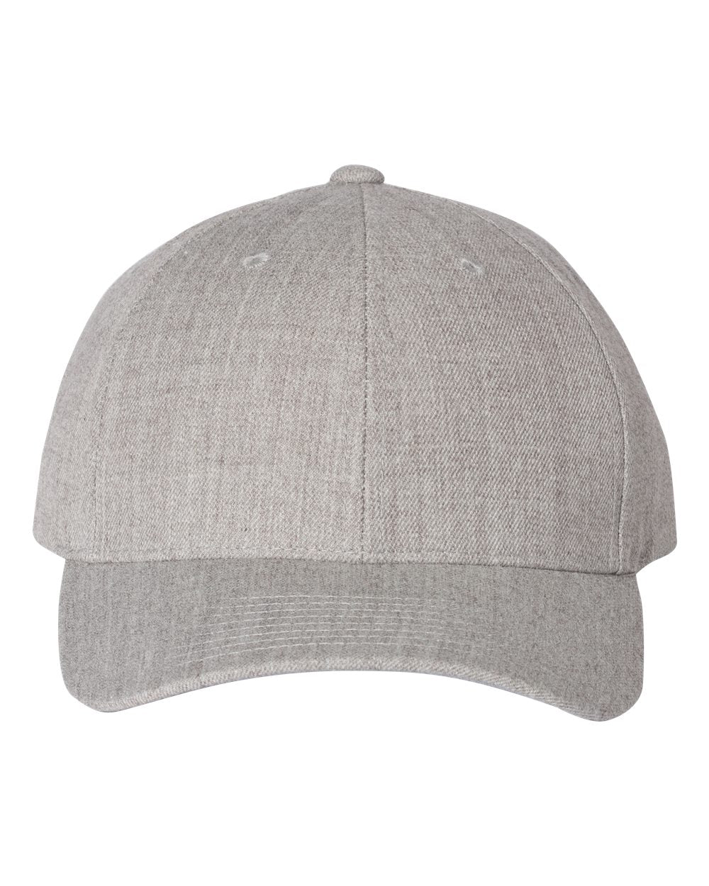 Heather Grey Color Premium Curved Visor Snapback Cap
