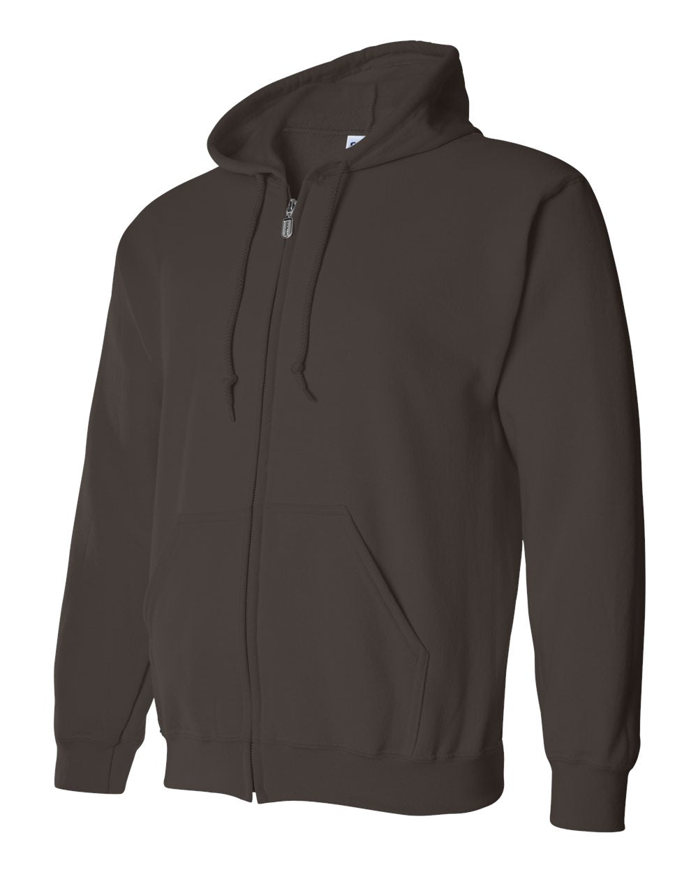 Gildan Heavy Blend™ Full-Zip Hooded Sweatshirt 18600 #color_Dark Chocolate