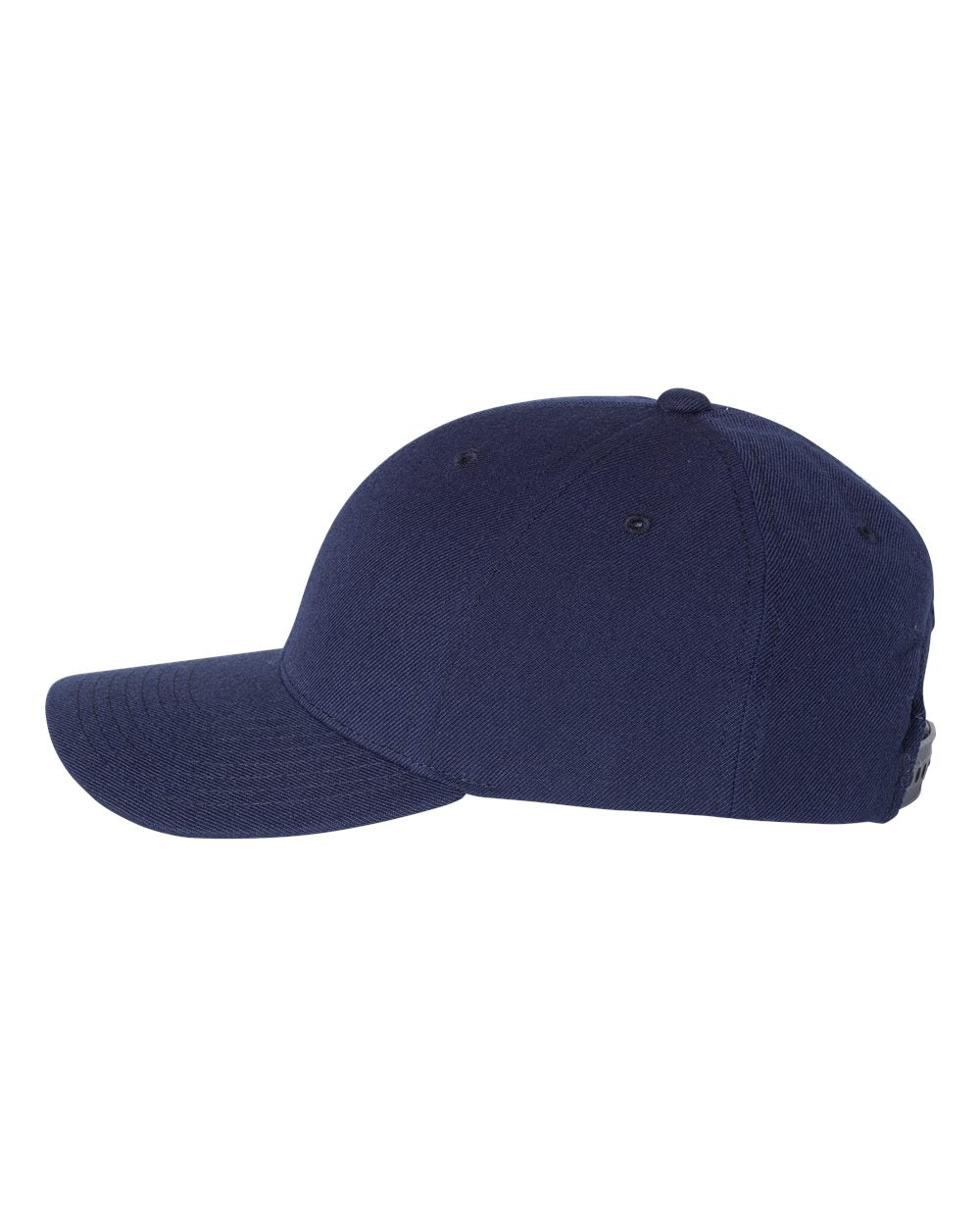 Navy Color Premium Curved Visor Snapback Cap Back View Side View