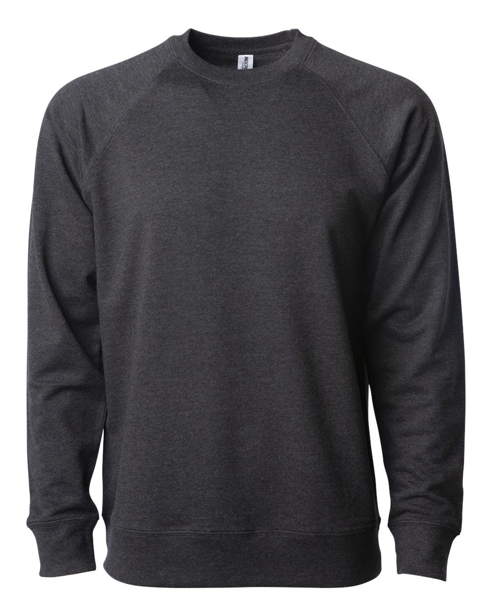 Independent Trading Co. Icon Unisex Lightweight Loopback Terry Crewneck Sweatshirt SS1000C #color_Charcoal Heather