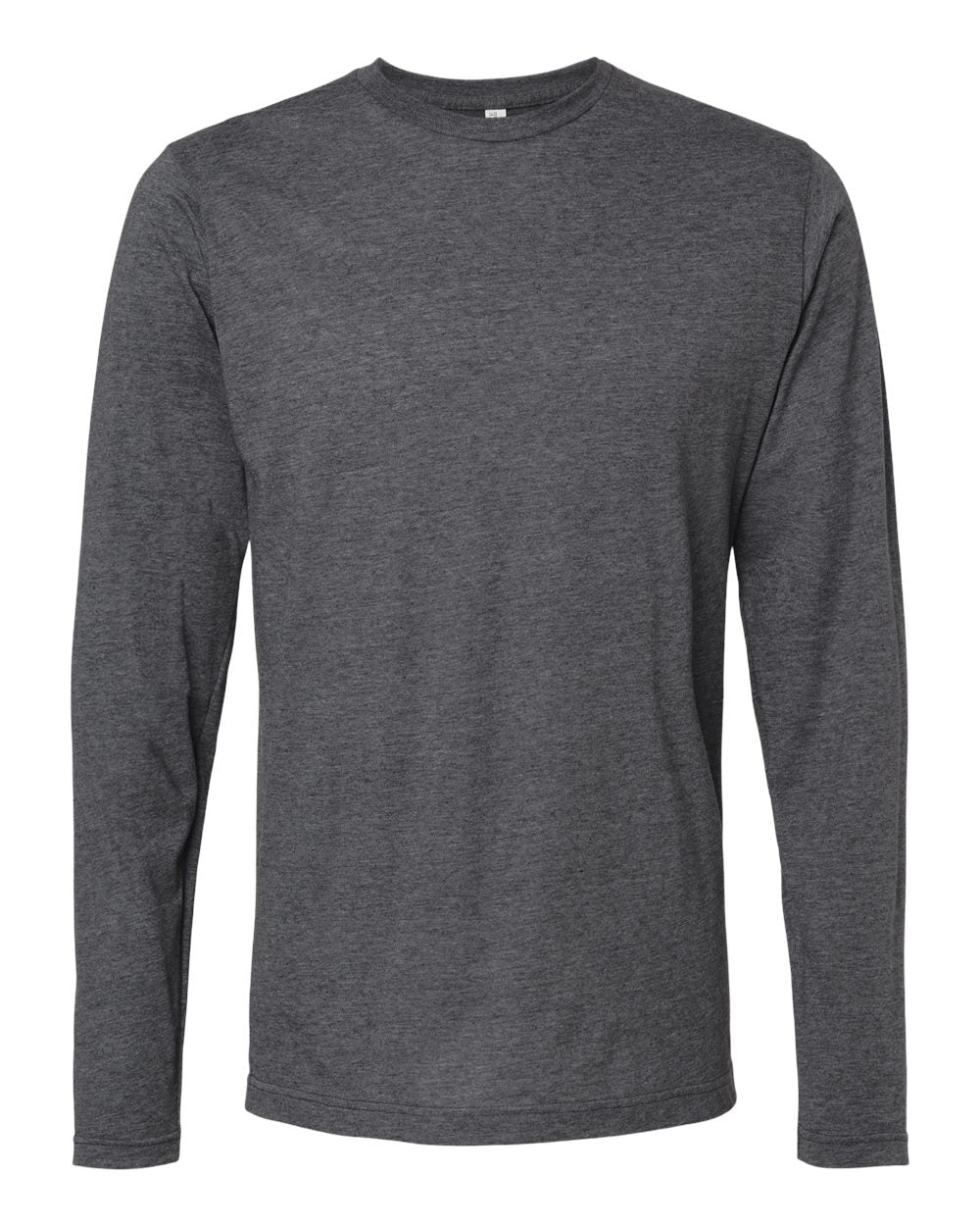 M&O Poly-Blend Long Sleeve T-Shirt 3520 #color_Heather Charcoal