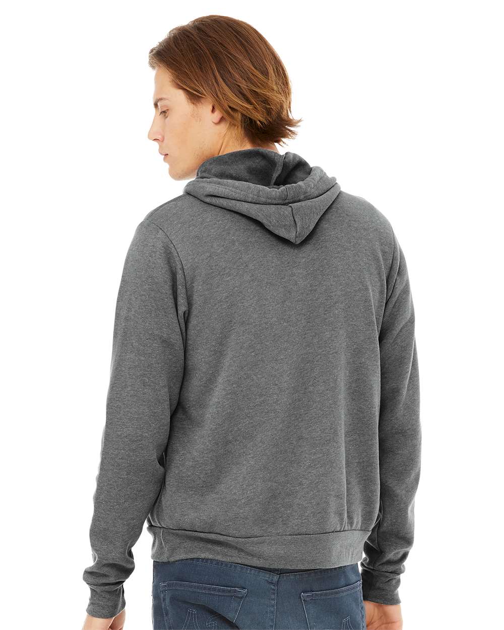 BELLA + CANVAS Unisex Sponge Fleece Hoodie 3719 #colormdl_Deep Heather