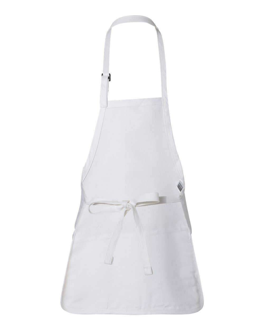 Q-Tees Full-Length Apron with Pouch Pocket Q4250 #color_White