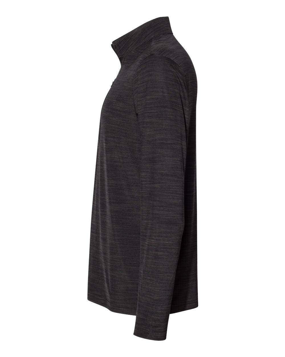 Adidas  A475 Lightweight Mélange Quarter-Zip Pullover #color_Black Melange