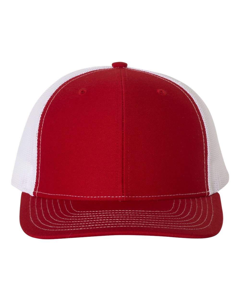 Red and White Color Adjustable Snapback Trucker Cap