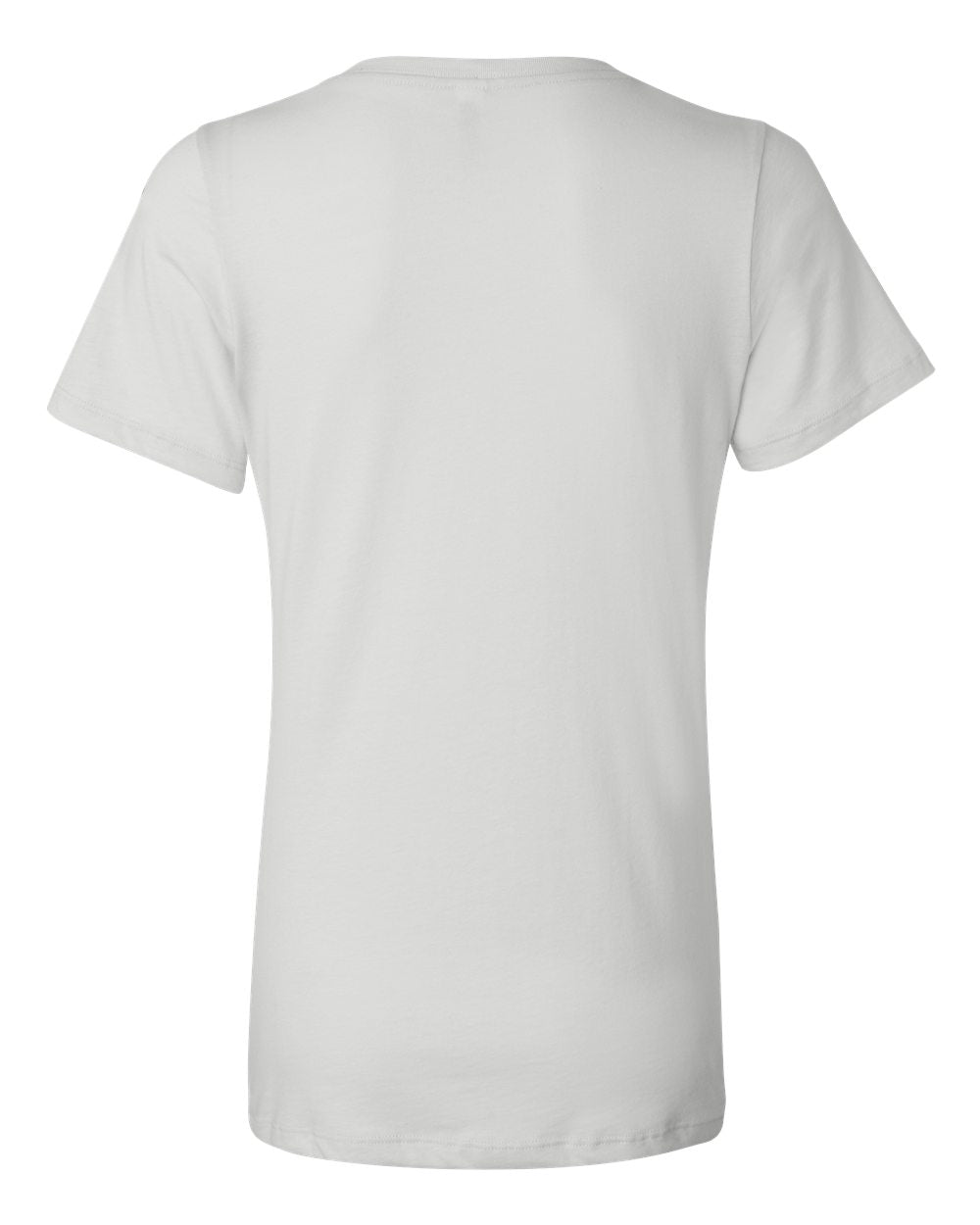 White Color Women’s Relaxed Jersey V-Neck Tee