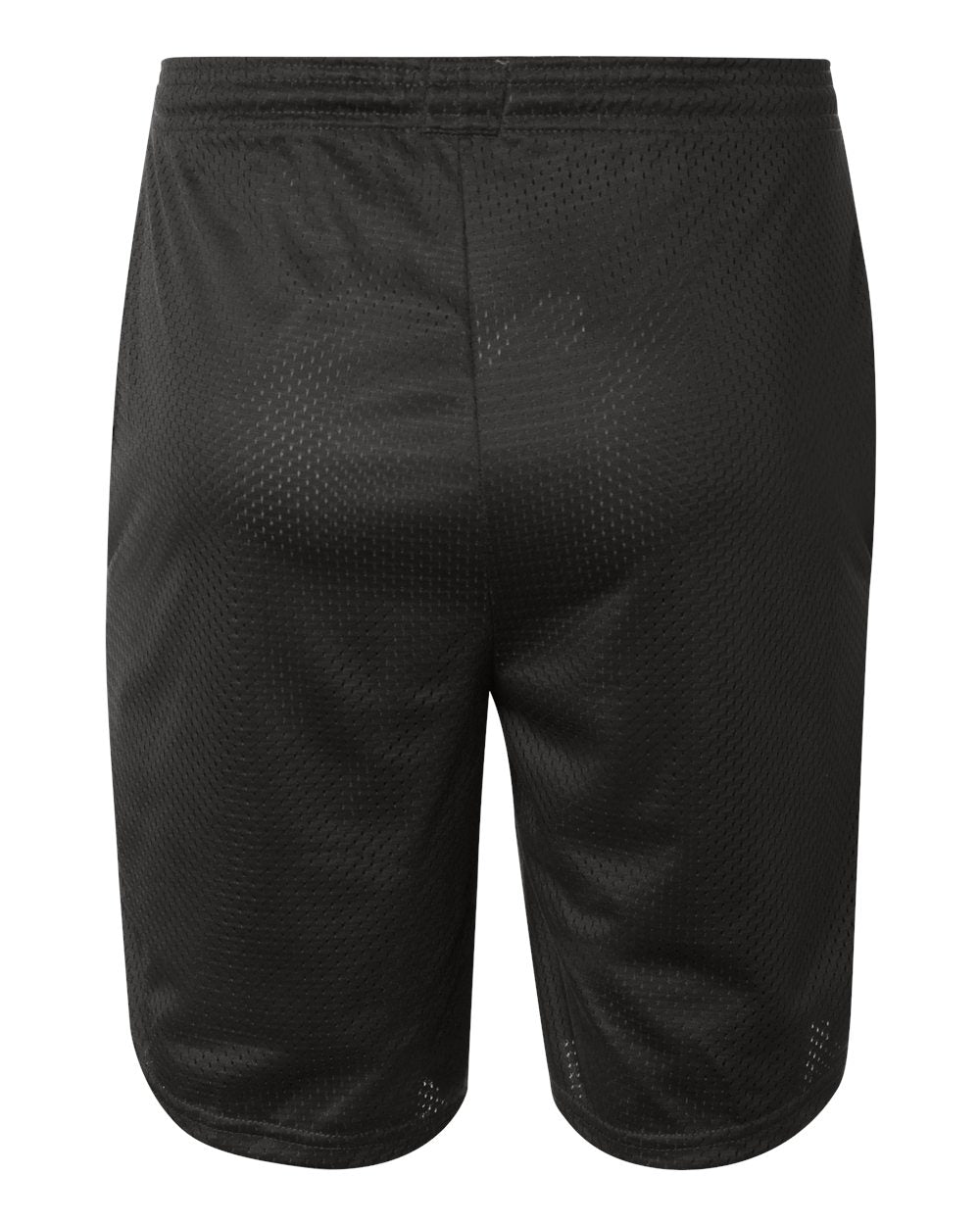 Champion Polyester Mesh 9" Shorts with Pockets S162 #color_Black