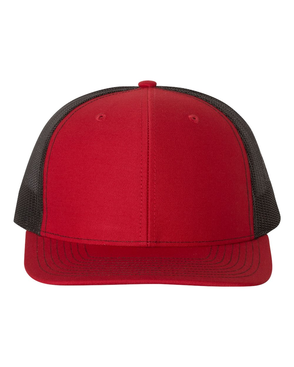 Red and Black Color Adjustable Snapback Trucker Cap