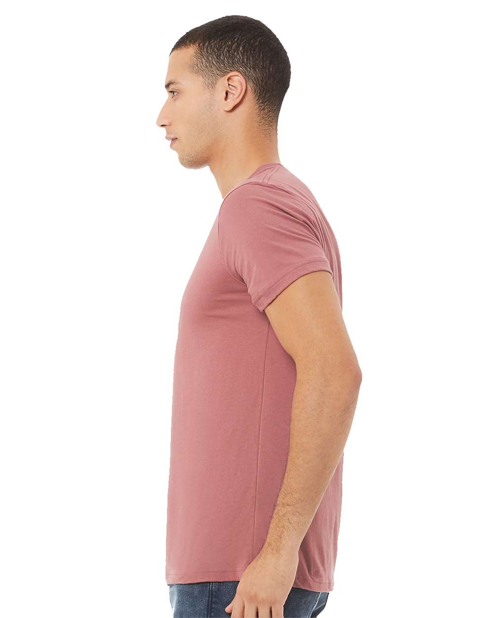 BELLA + CANVAS Unisex Jersey Tee 3001 mdl Mauve Color BELLA + CANVAS Unisex Jersey Tee