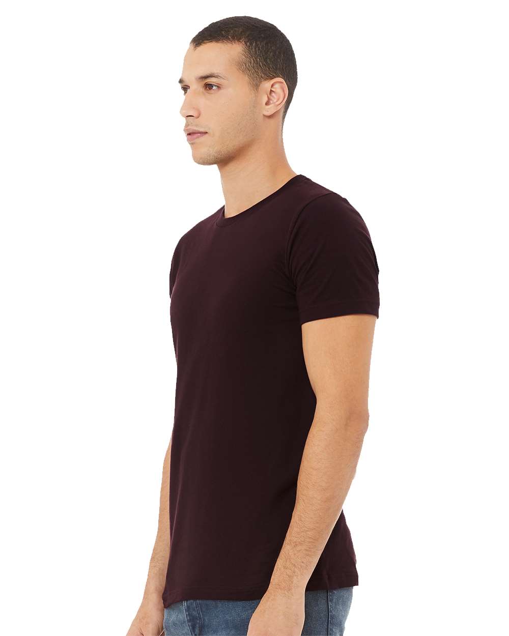 BELLA + CANVAS Unisex Jersey Tee 3001 mdl Oxblood Black Color BELLA + CANVAS Unisex Jersey Tee