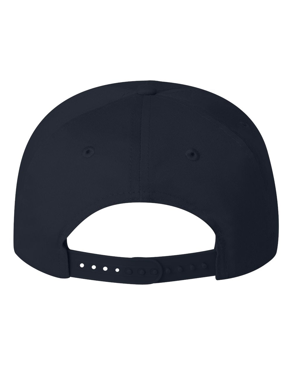 Navy Color Valucap Five-Panel Twill Cap Back View