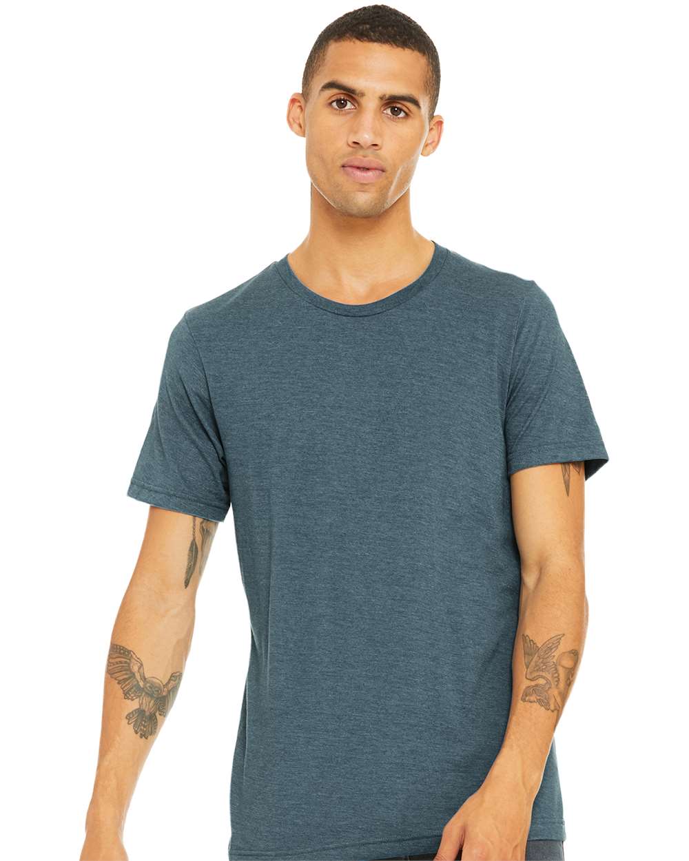 BELLA + CANVAS Unisex Triblend Tee 3413 #colormdl_Steel Blue Triblend