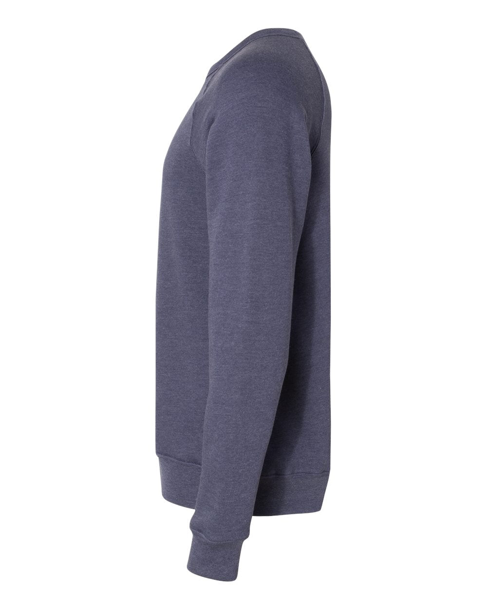 Heather Navy Color Unisex Sponge Fleece Raglan Crewneck Sweatshirt
