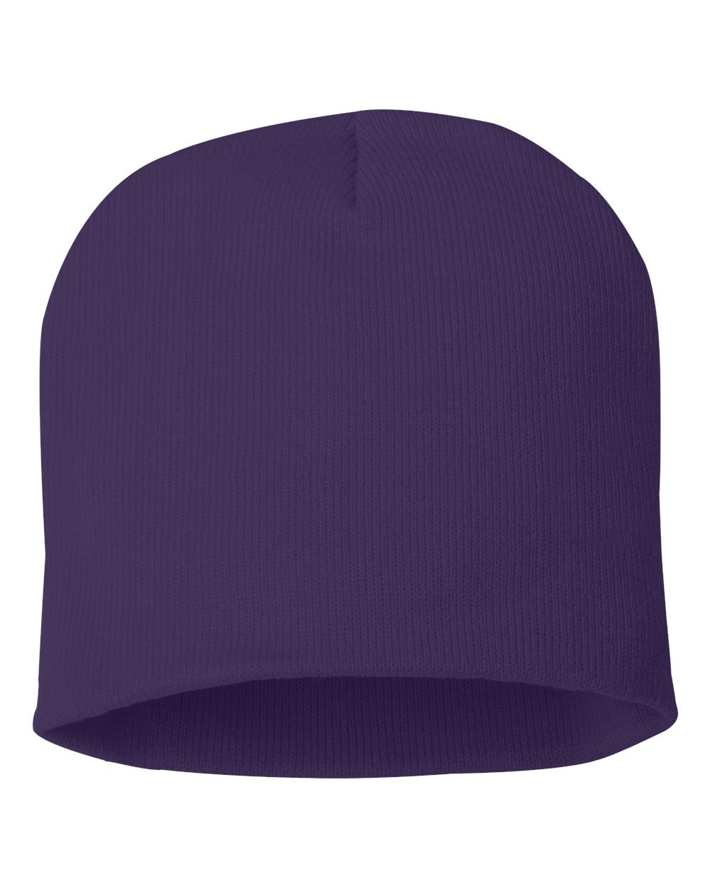 Purple Color Sportsman 8" Knit Beanie