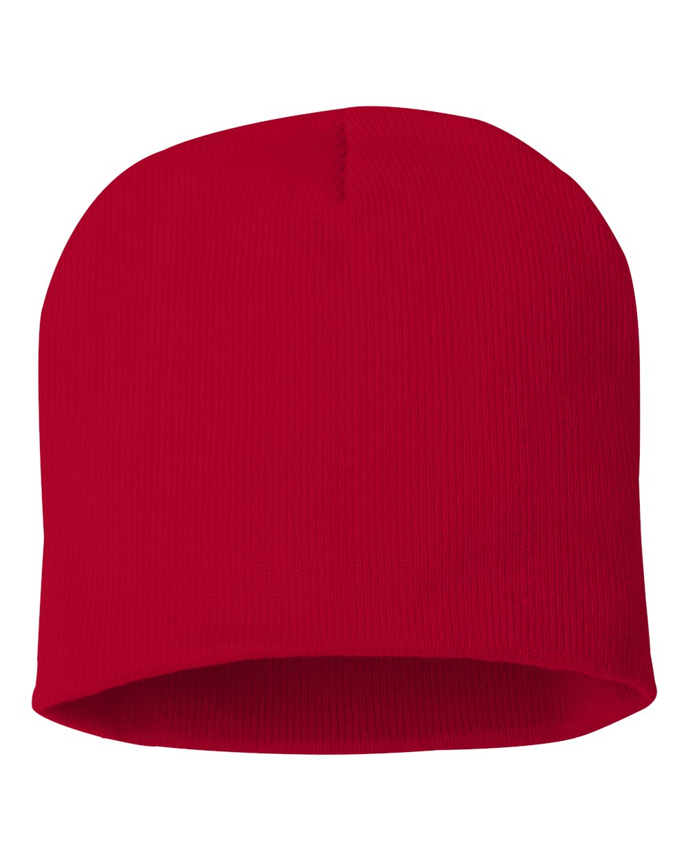Red Color Sportsman 8" Knit Beanie