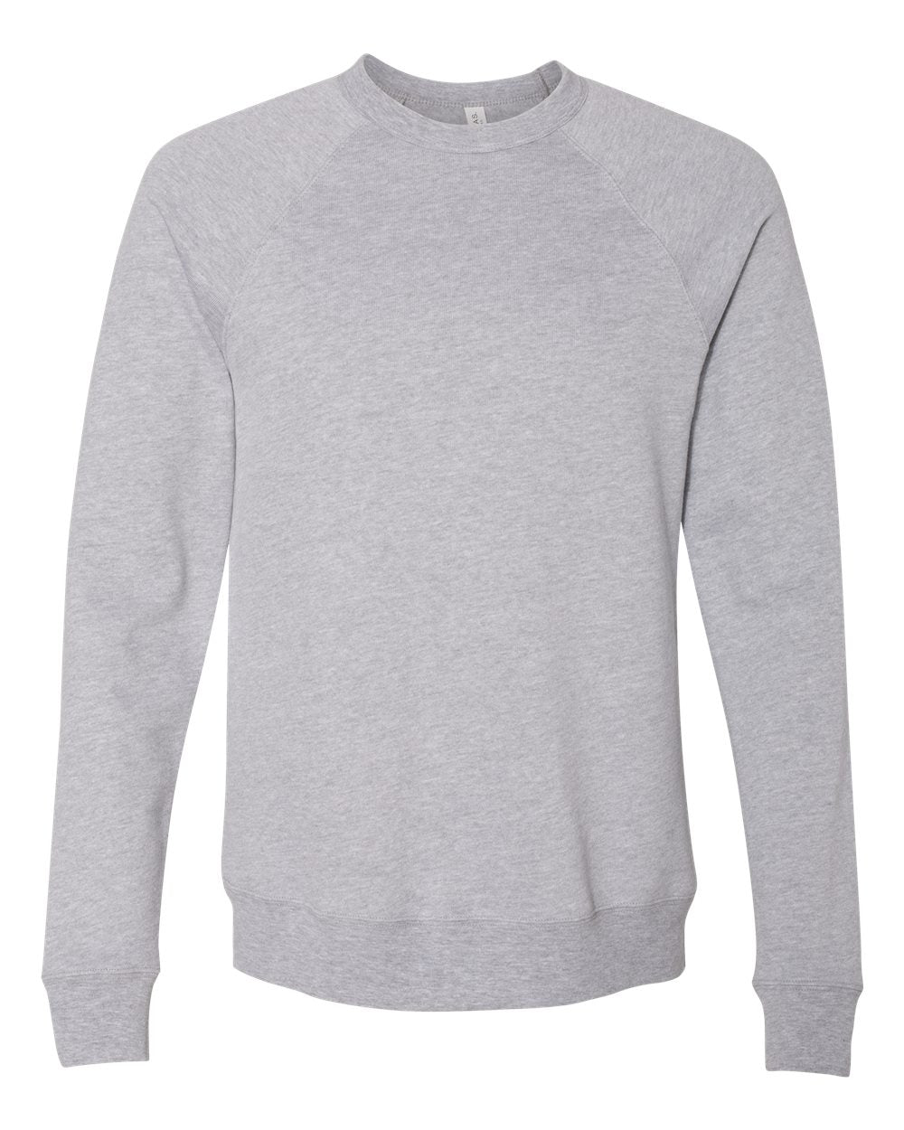 Athletic Heather Color Unisex Sponge Fleece Raglan Crewneck Sweatshirt