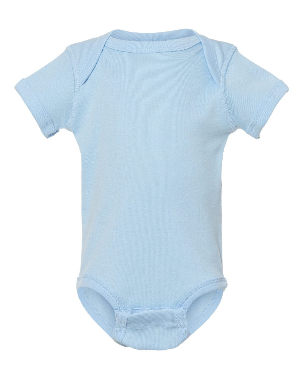 Rabbit Skins Infant Baby Rib Bodysuit 4400 #color_Light Blue