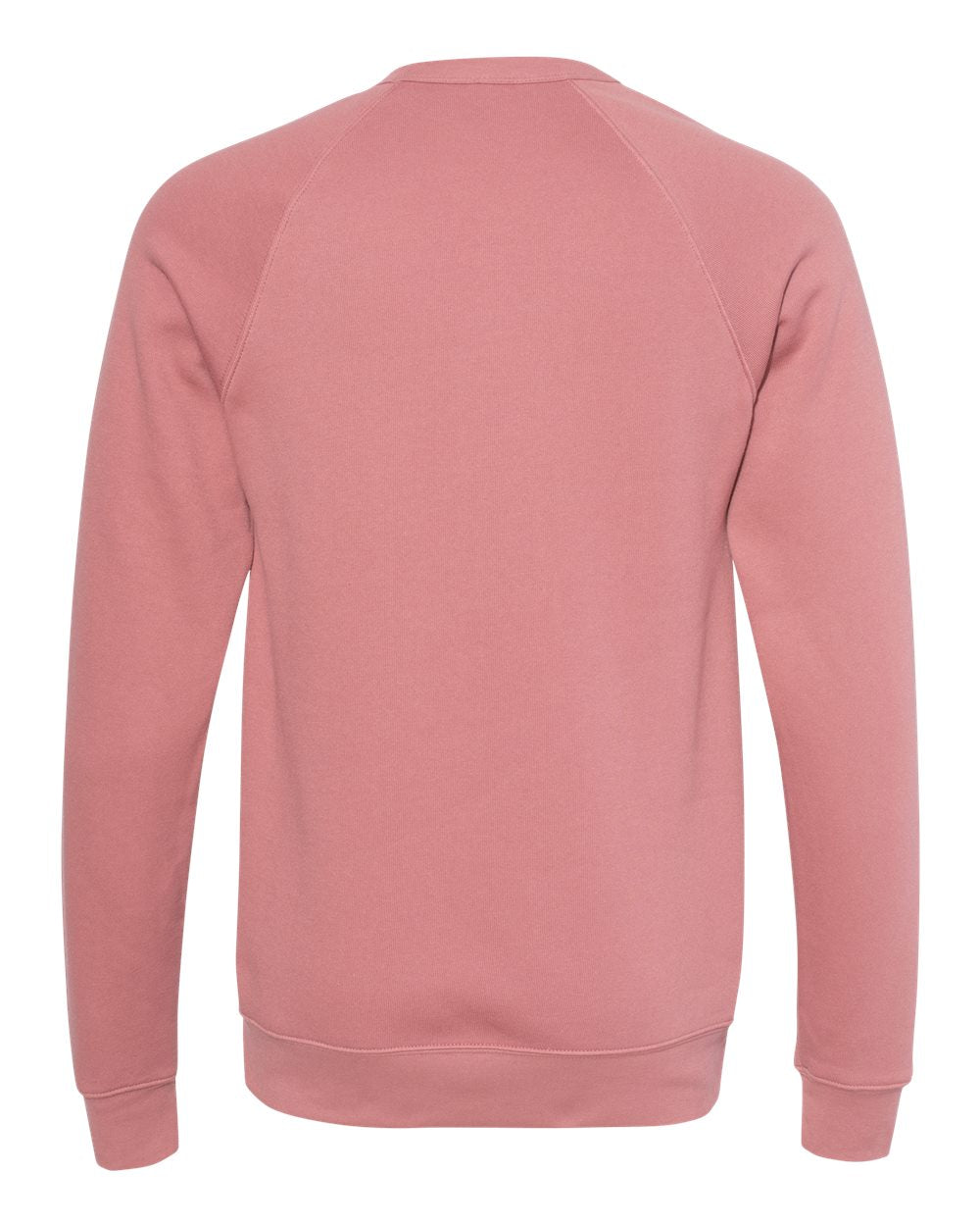 Mauve Color Unisex Sponge Fleece Raglan Crewneck Sweatshirt