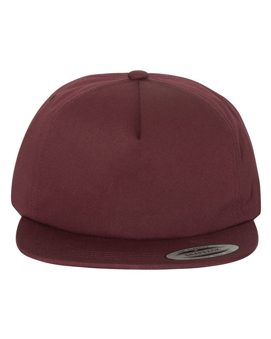 Unstructured Five-Panel Snapback Cap
