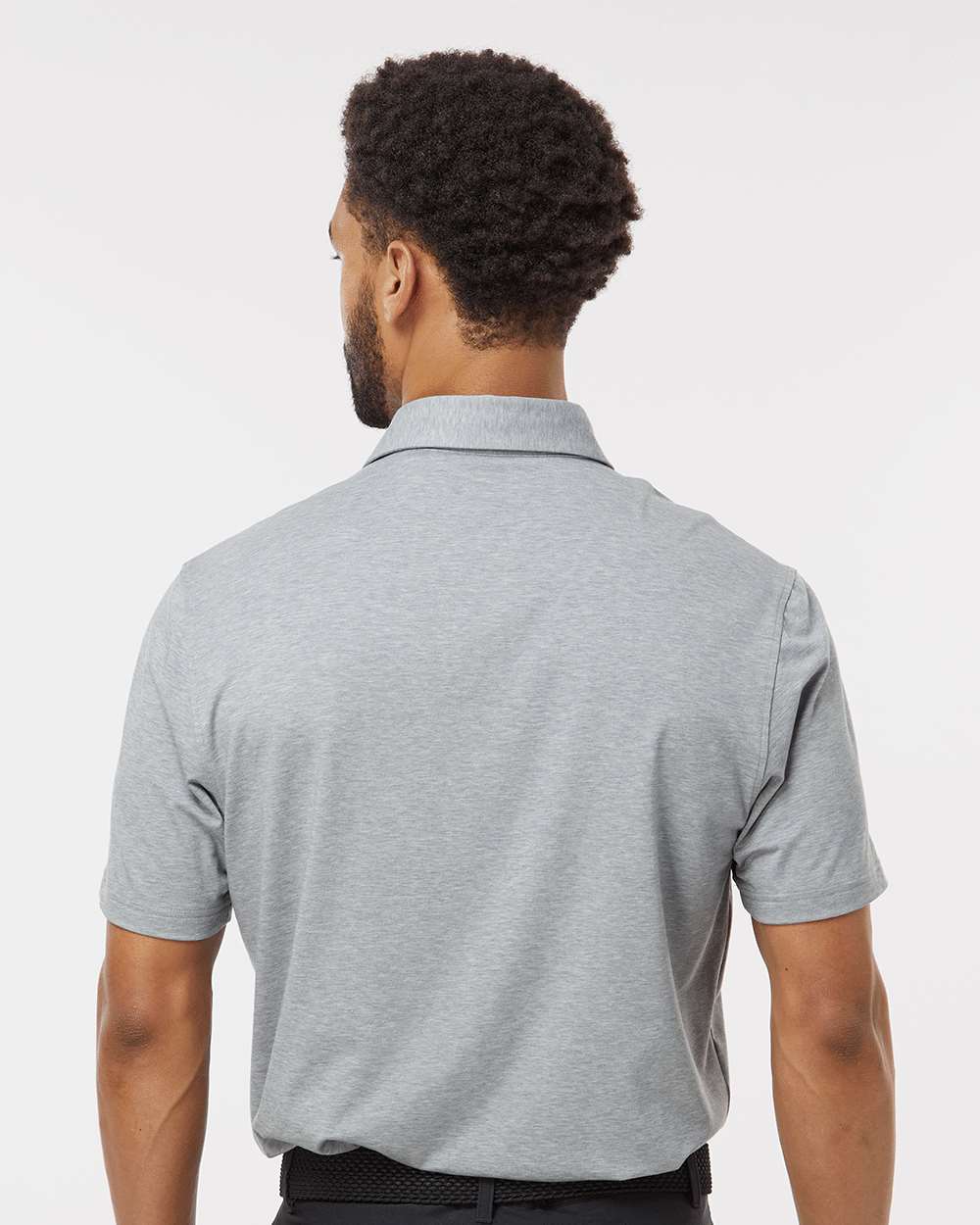 Adidas A590 Blend Polo T-Shirt #colormdl_Grey Three Melange