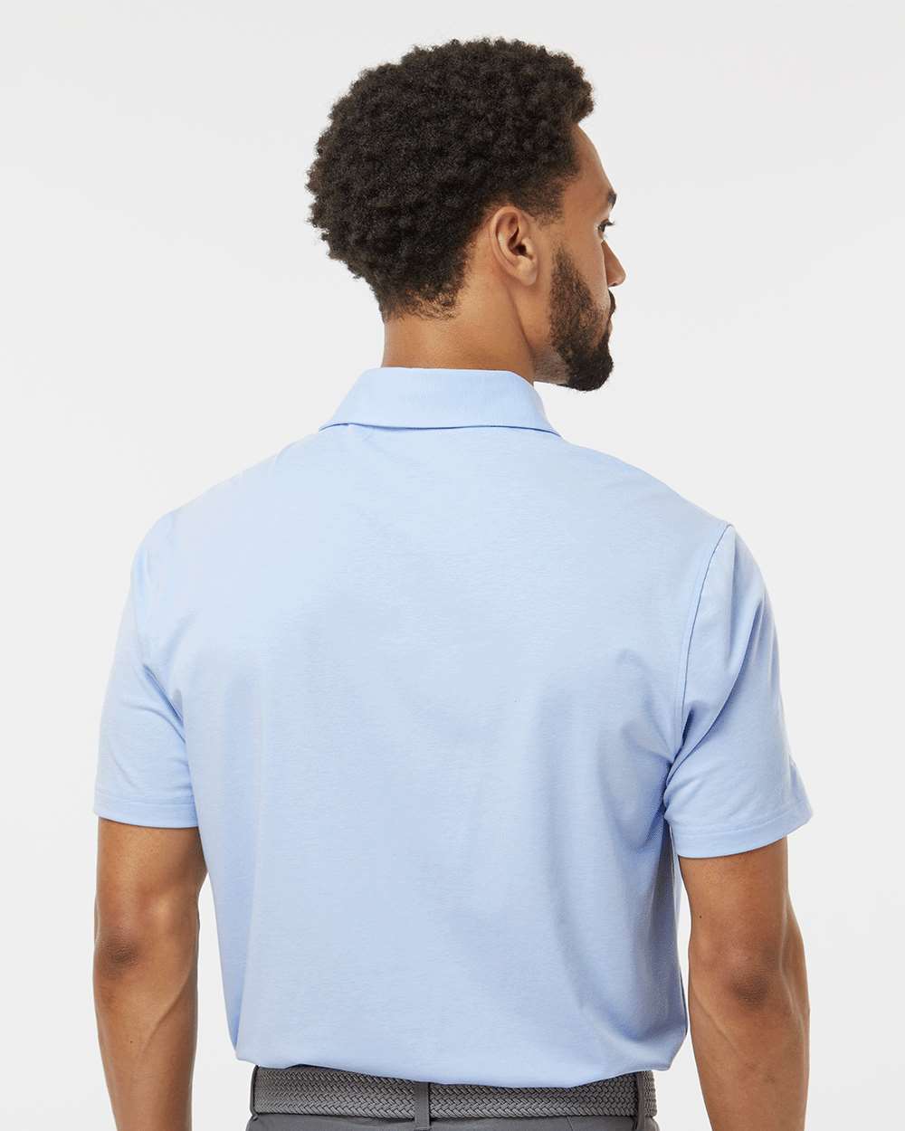 Adidas A590 Blend Polo T-Shirt #colormdl_Blue Dawn Melange