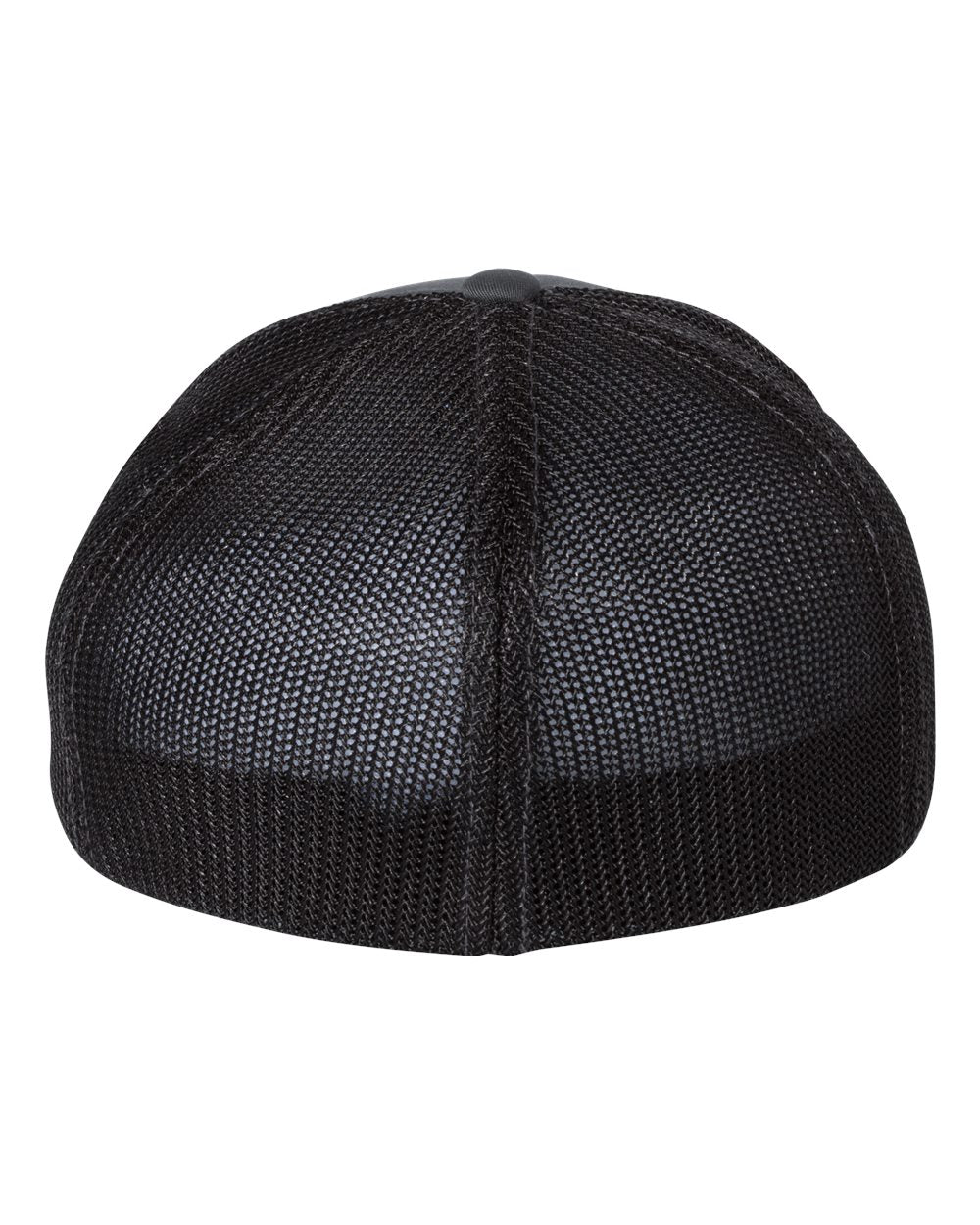 Richardson Fitted Trucker with R-Flex Cap 110 #color_Charcoal/ Black