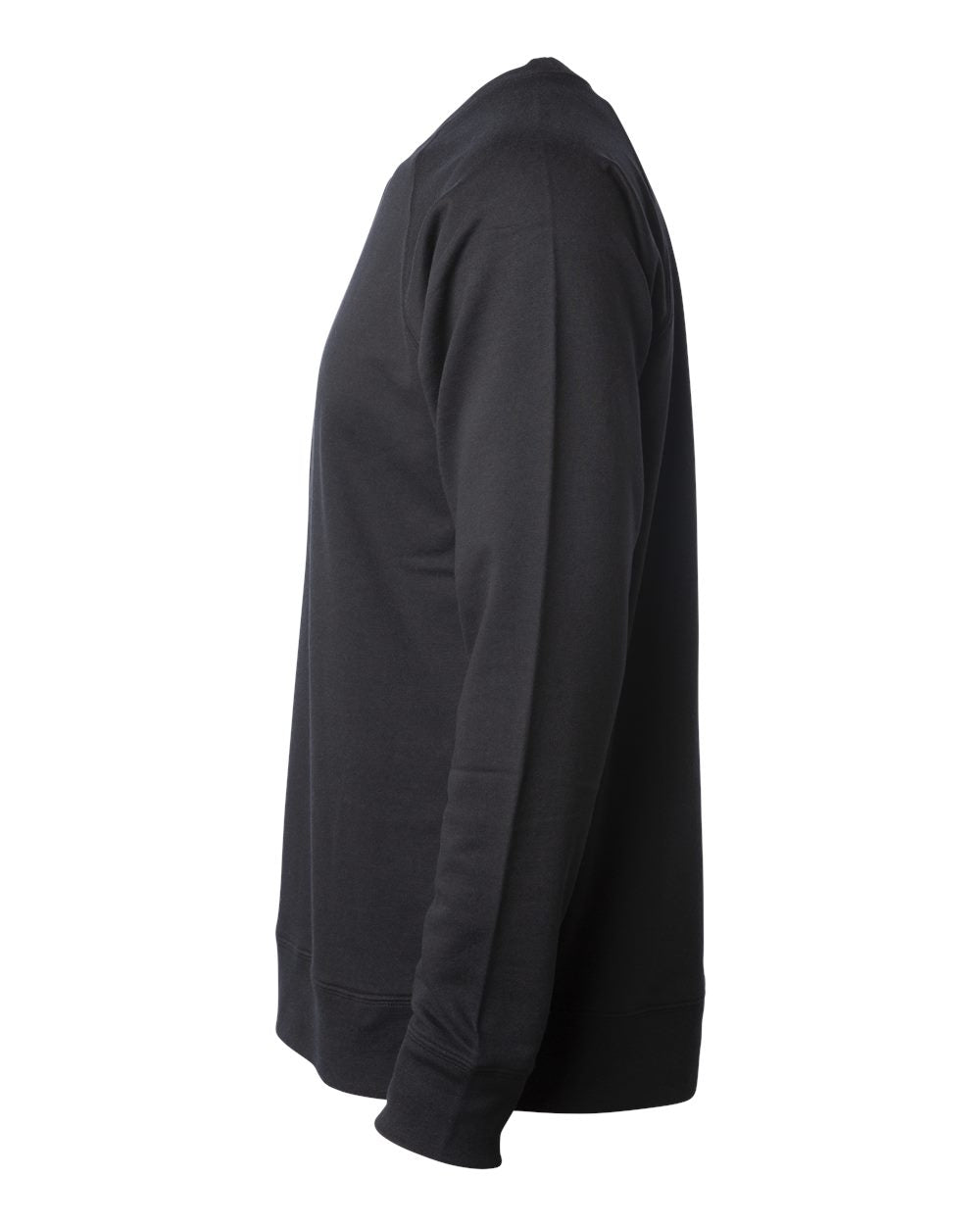 Independent Trading Co. Icon Unisex Lightweight Loopback Terry Crewneck Sweatshirt SS1000C #color_Black