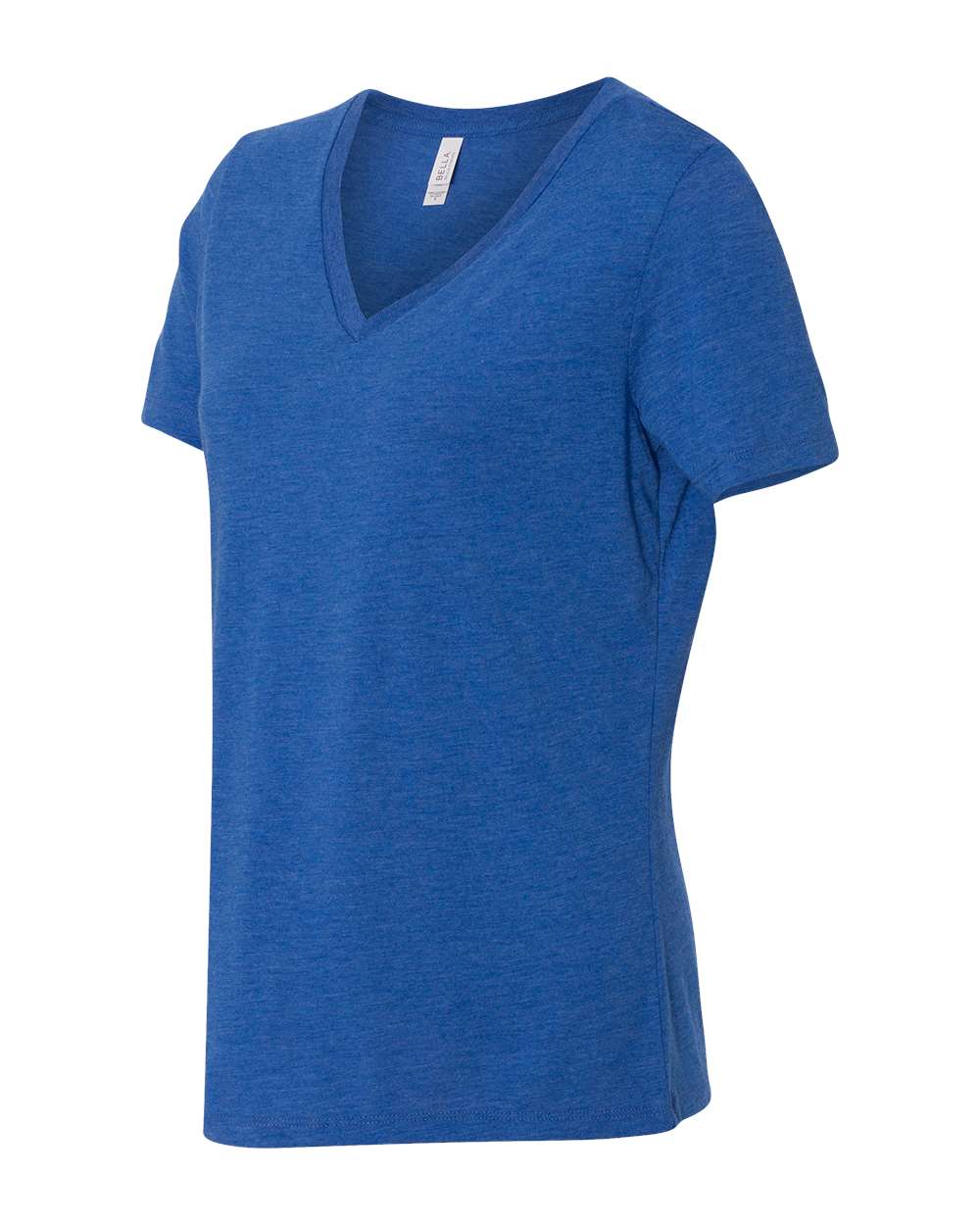 True Royal Triblend Color Women's Relaxed Triblend Short Sleeve V-Neck Tee