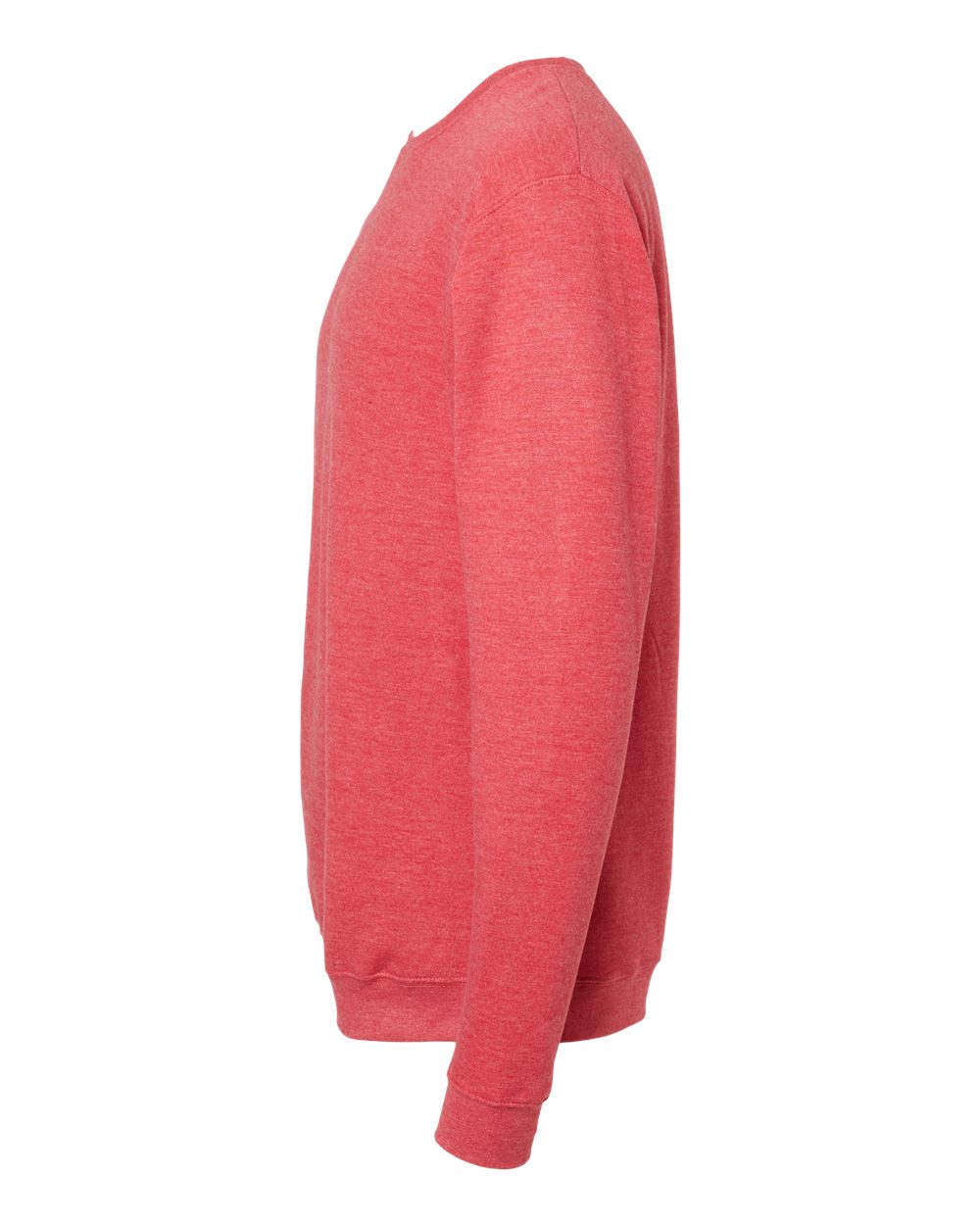 M&O Unisex Crewneck Fleece 3340 #color_Heather Red