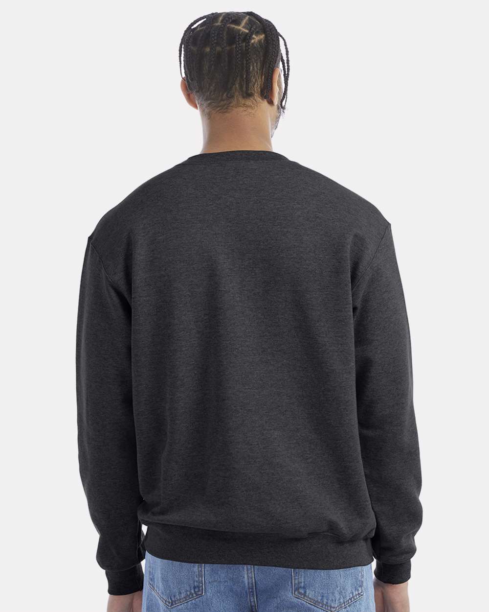 Champion Powerblend® Crewneck Sweatshirt S600 #colormdl_Charcoal Heather
