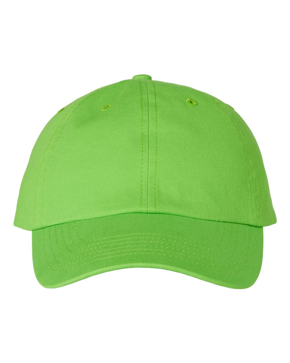 Neon Green Color Adult Bio-Washed Classic Dad’s Cap