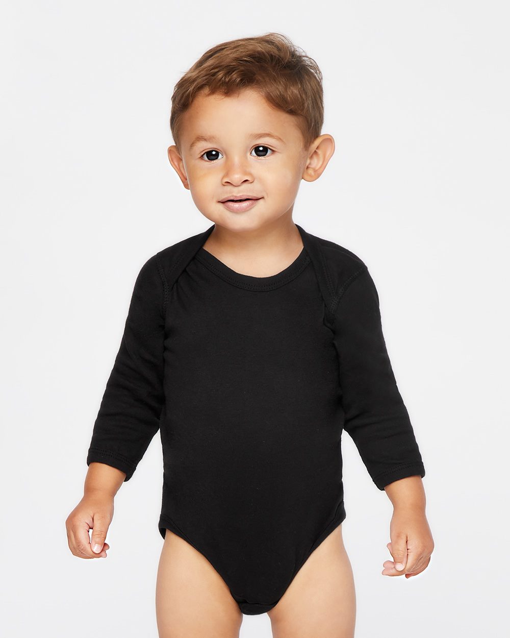 Rabbit Skins Infant Long Sleeve Baby Rib Bodysuit 4411