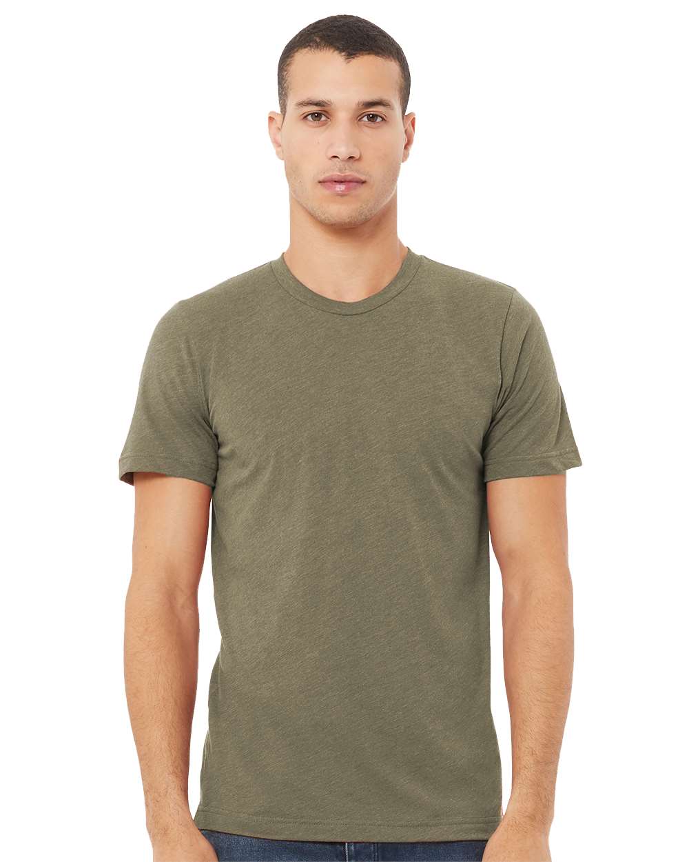 BELLA + CANVAS Unisex Triblend Tee 3413 #colormdl_Olive Triblend