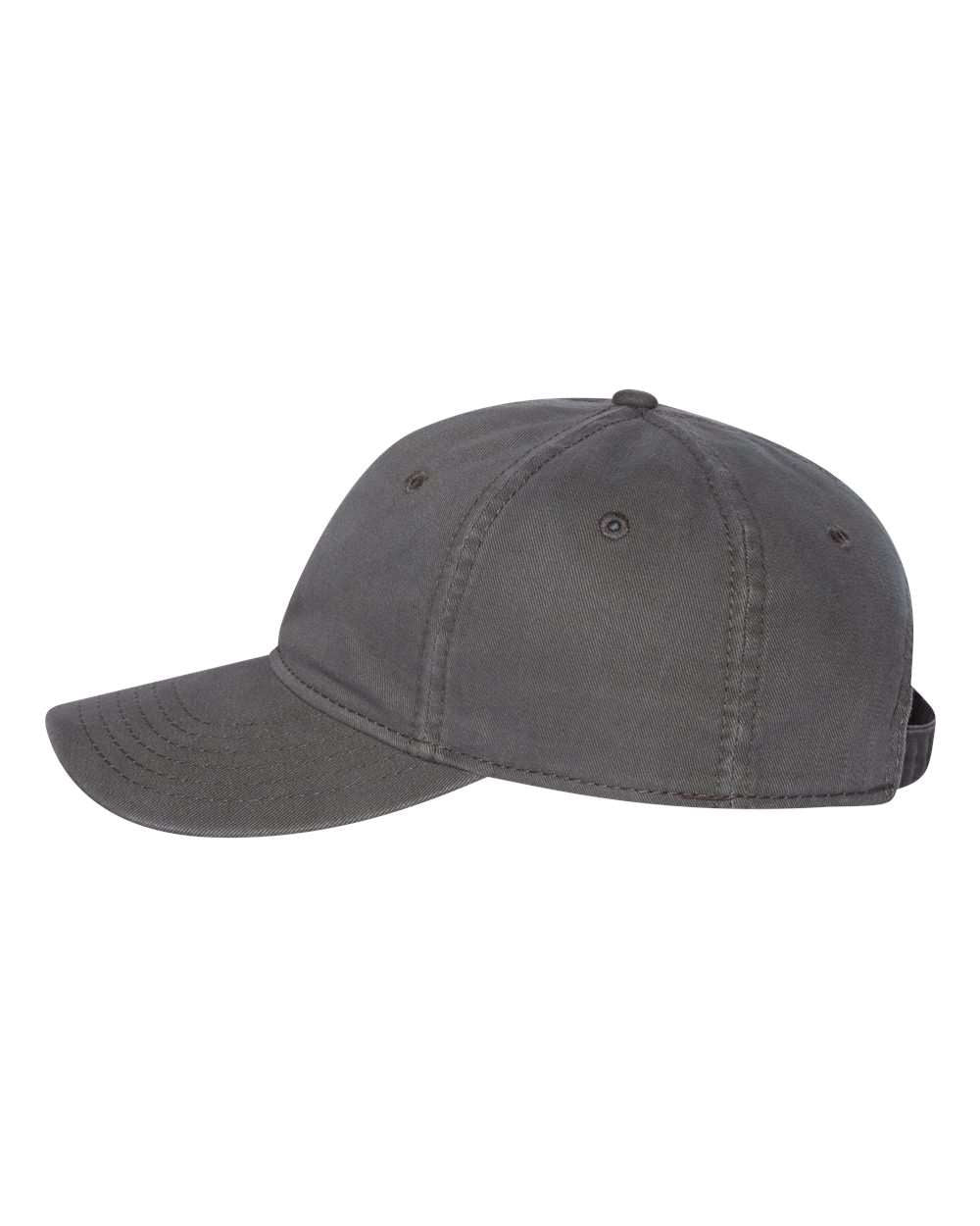 Charcoal Color Sportsman Unstructured Cap Side View