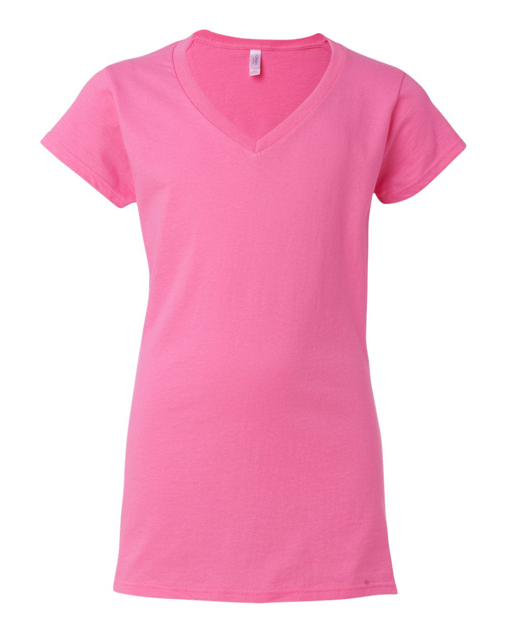 Gildan Softstyle® Women’s V-Neck T-Shirt 64V00L #color_Azalea