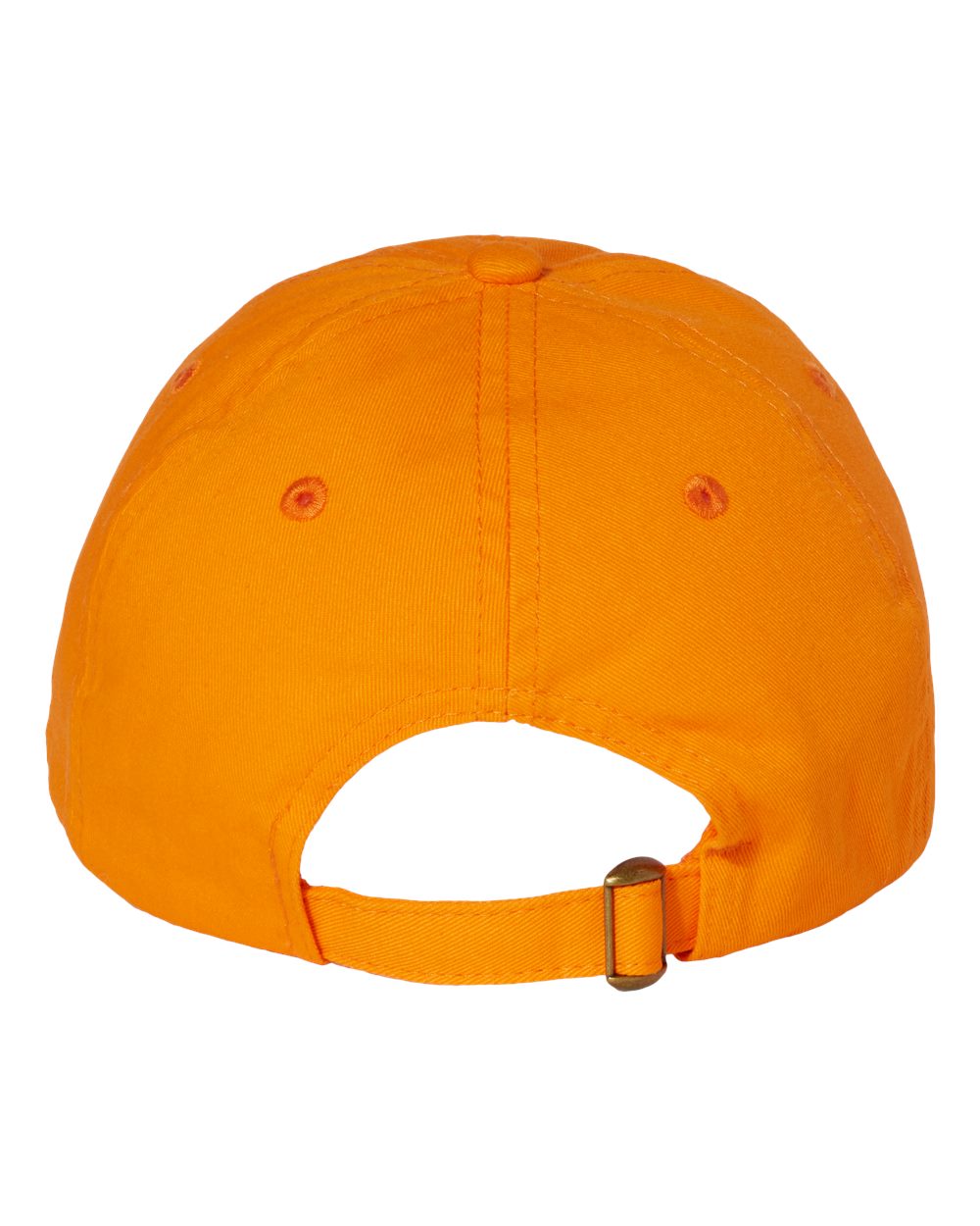 Neon Orange Color Adult Bio-Washed Classic Dad’s Cap Back View