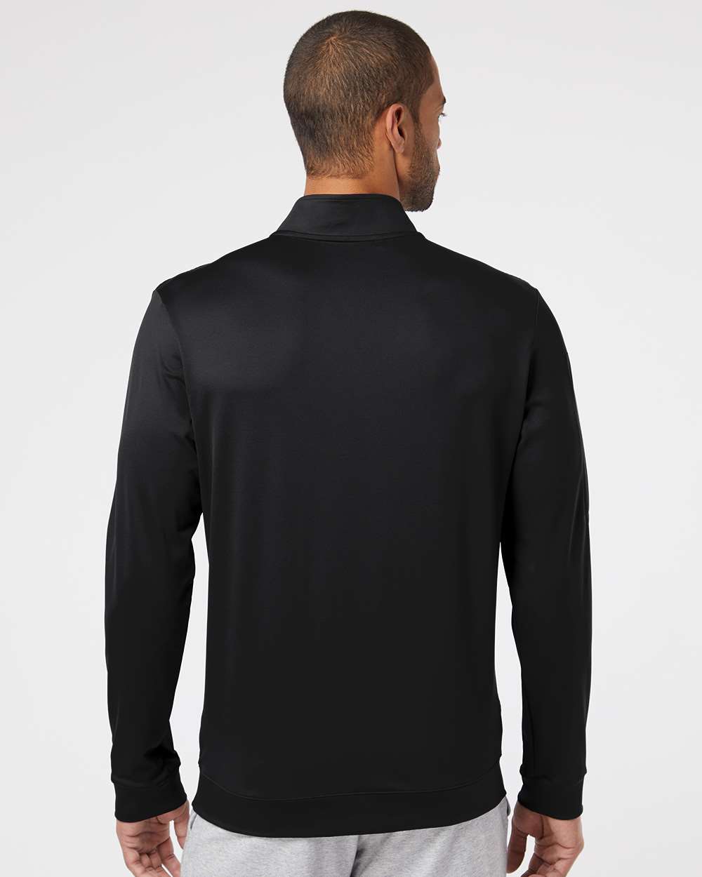 Adidas  A295 Performance Textured Quarter-Zip Pullover #colormdl_Black