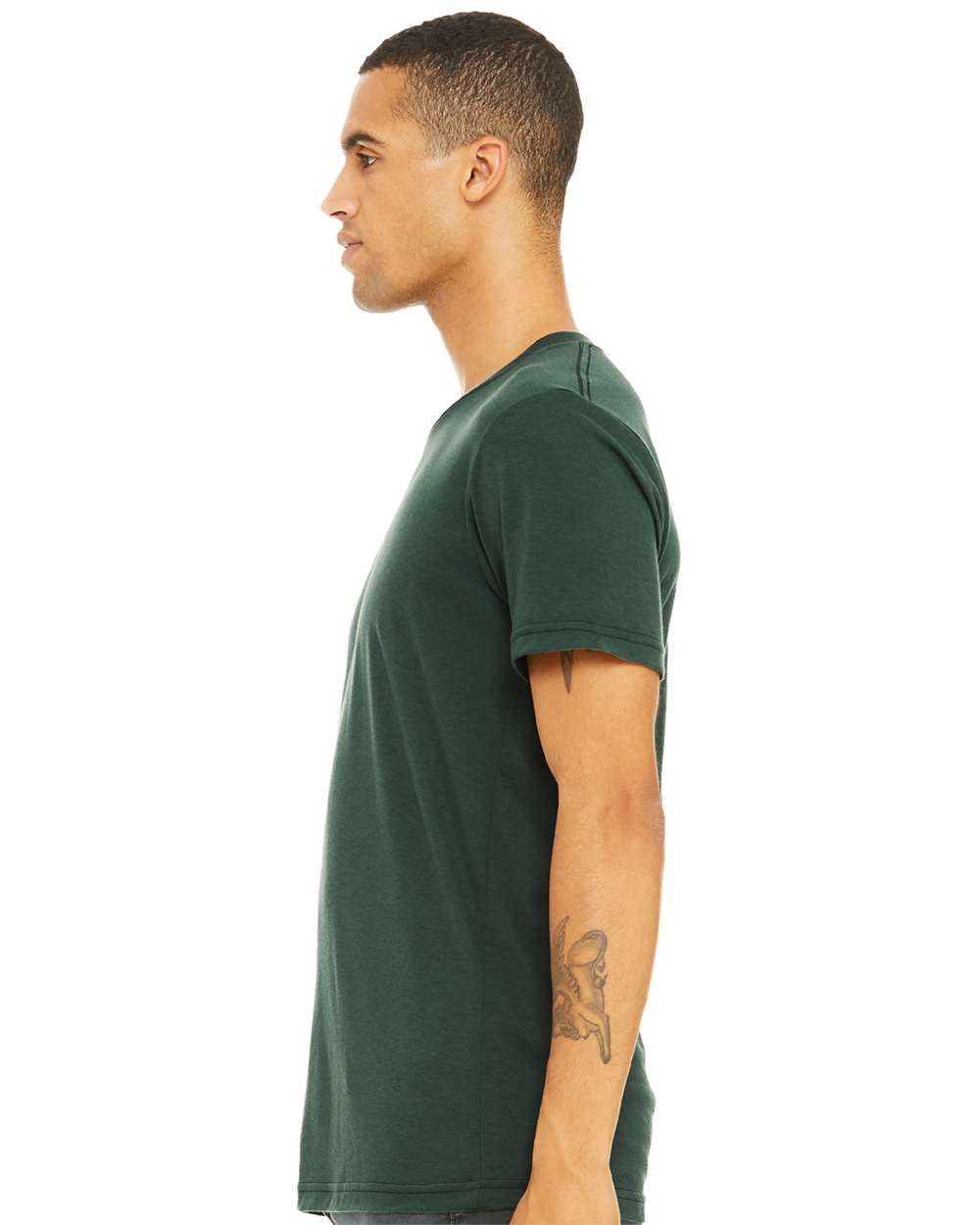 BELLA + CANVAS Unisex Triblend Tee 3413 #colormdl_Solid Forest Triblend