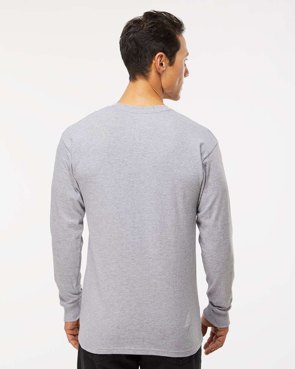 M&O Gold Soft Touch Long Sleeve T-Shirt 4820 #colormdl_Athletic Heather