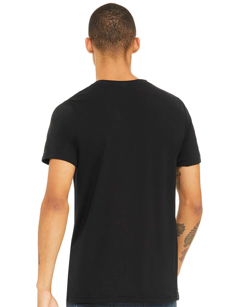BELLA + CANVAS Unisex Triblend Tee 3413 #colormdl_Solid Black Triblend