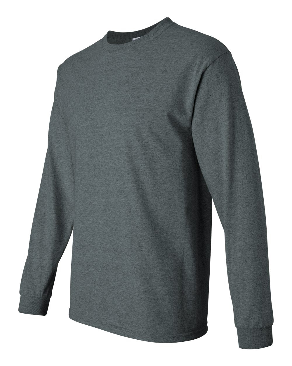 Gildan Ultra Cotton® Long Sleeve T-Shirt 2400 #color_Dark Heather