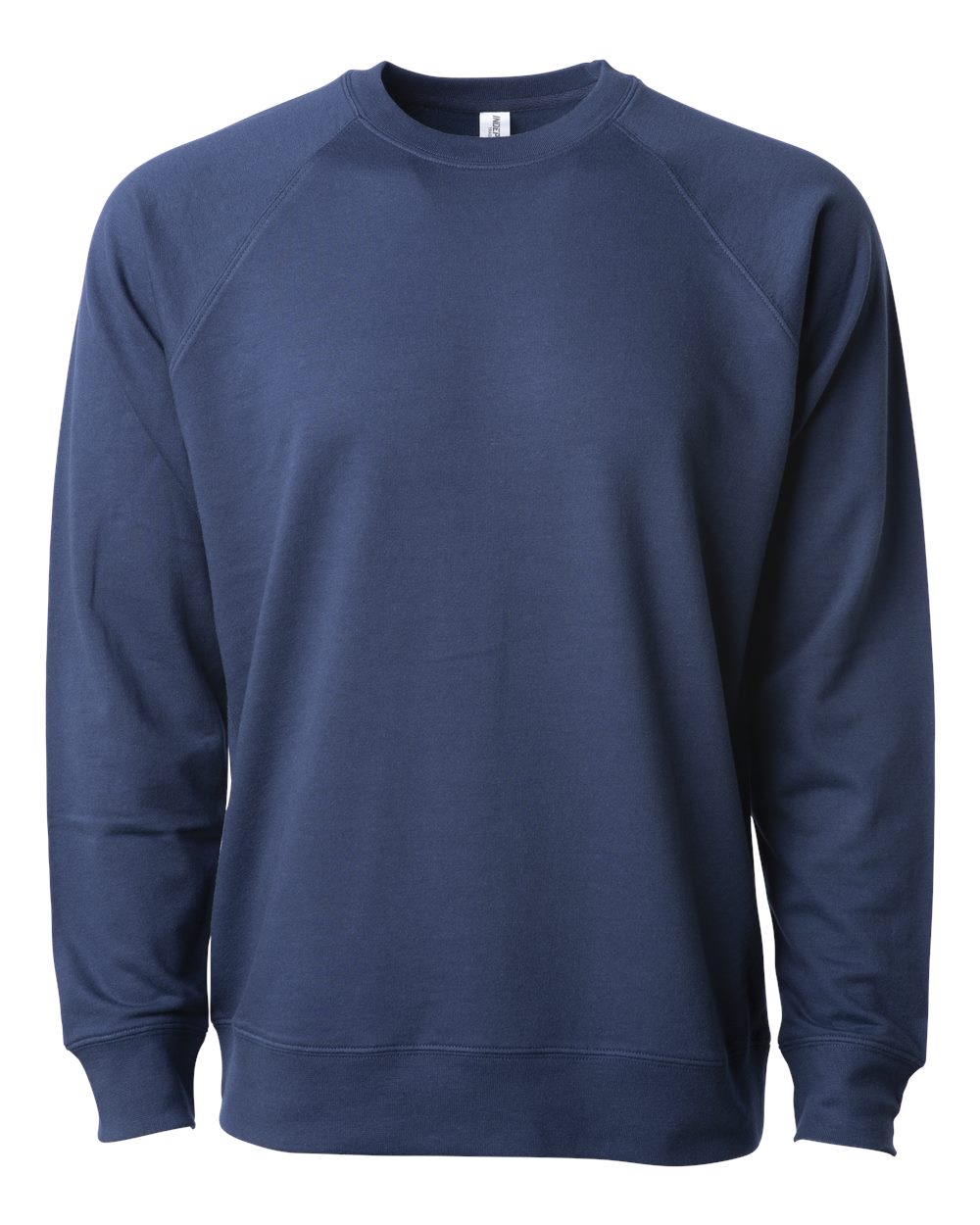 Independent Trading Co. Icon Unisex Lightweight Loopback Terry Crewneck Sweatshirt SS1000C #color_Indigo