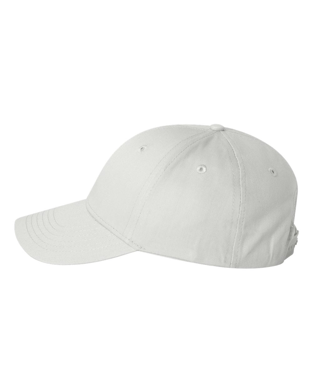 Valucap Lightweight Twill Cap VC100 White Color Valucap Lightweight Twill Cap