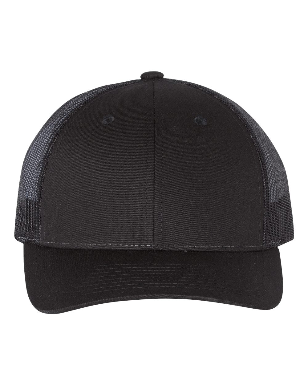 Black Color Richardson Low Pro Trucker Cap