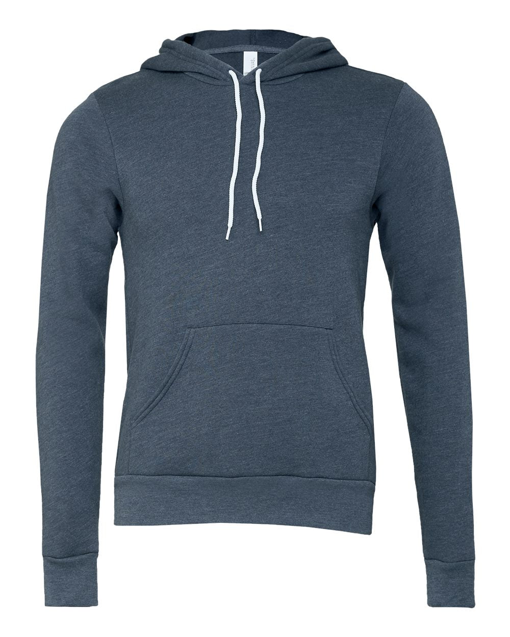 BELLA + CANVAS Unisex Sponge Fleece Hoodie 3719 #color_Heather Navy