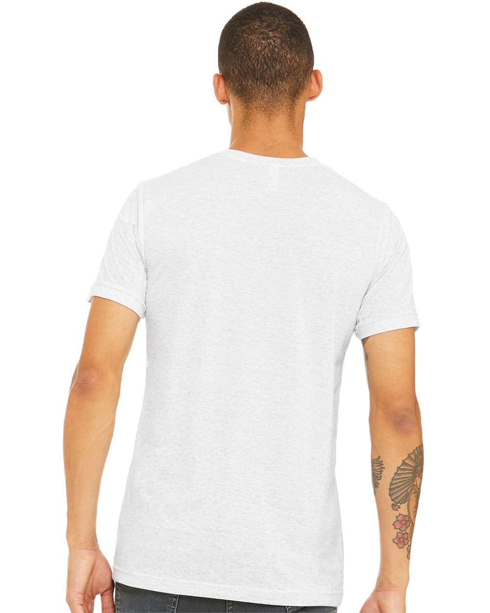 BELLA + CANVAS Unisex Triblend Tee 3413 #colormdl_White Fleck Triblend