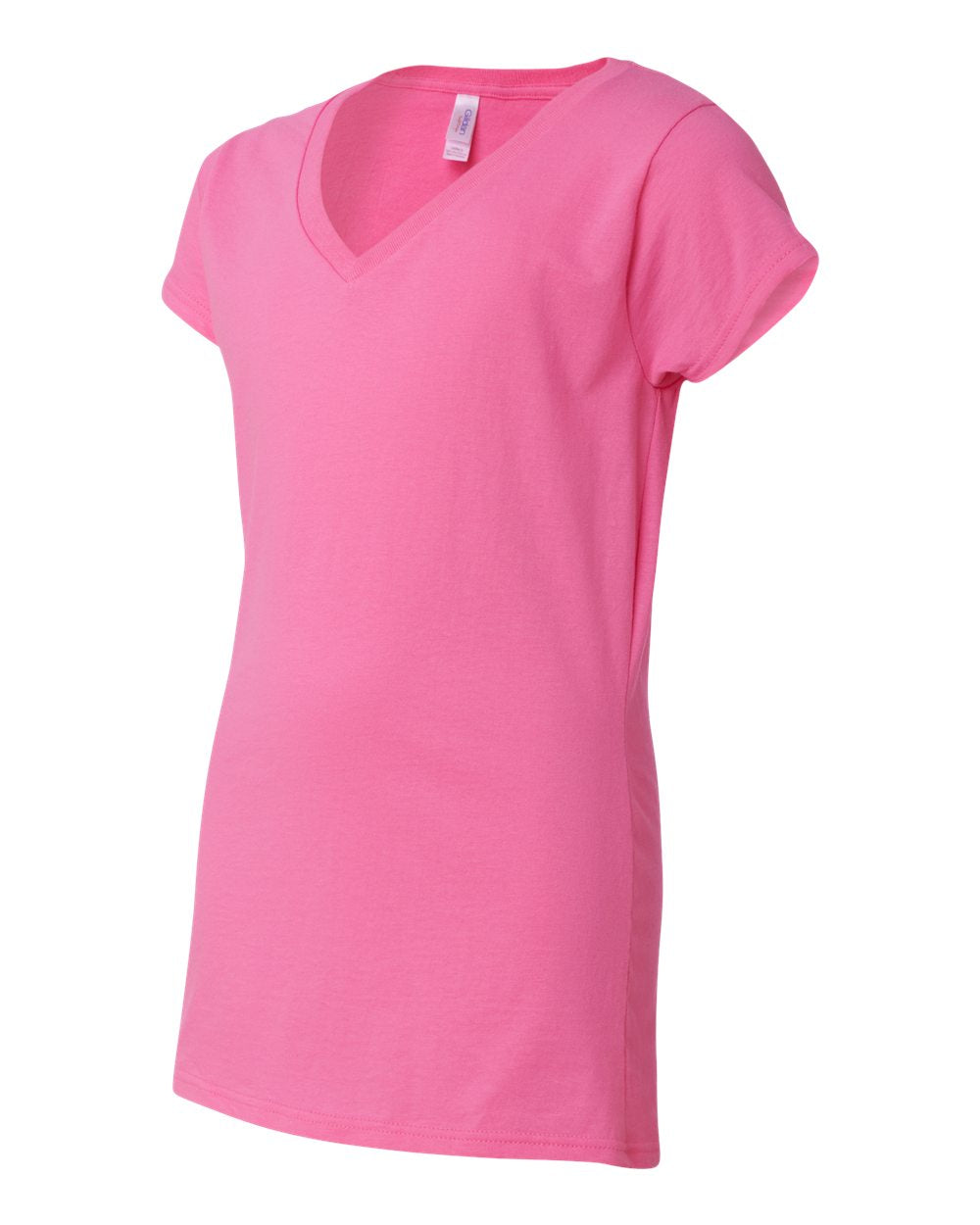 Gildan Softstyle® Women’s V-Neck T-Shirt 64V00L #color_Azalea
