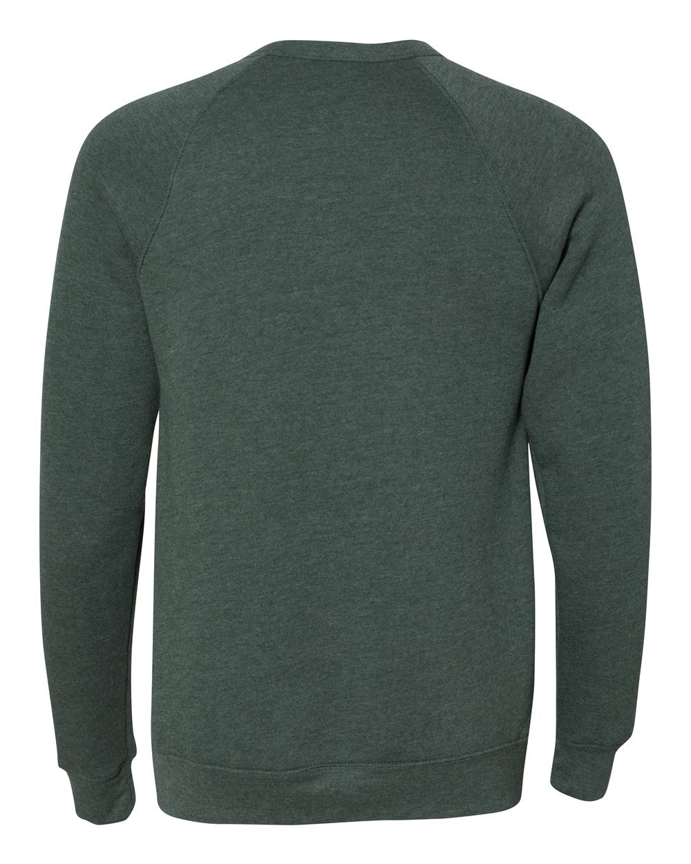 Heather Forest Color Unisex Sponge Fleece Raglan Crewneck Sweatshirt